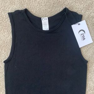 NWT ZYIA Black Parallel Tank